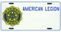 American Legion License Plate